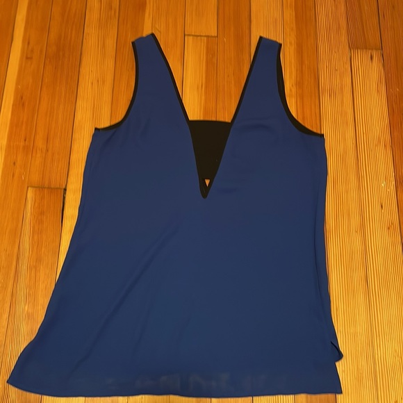 Express Tops Express Blue Black Tank Poshmark
